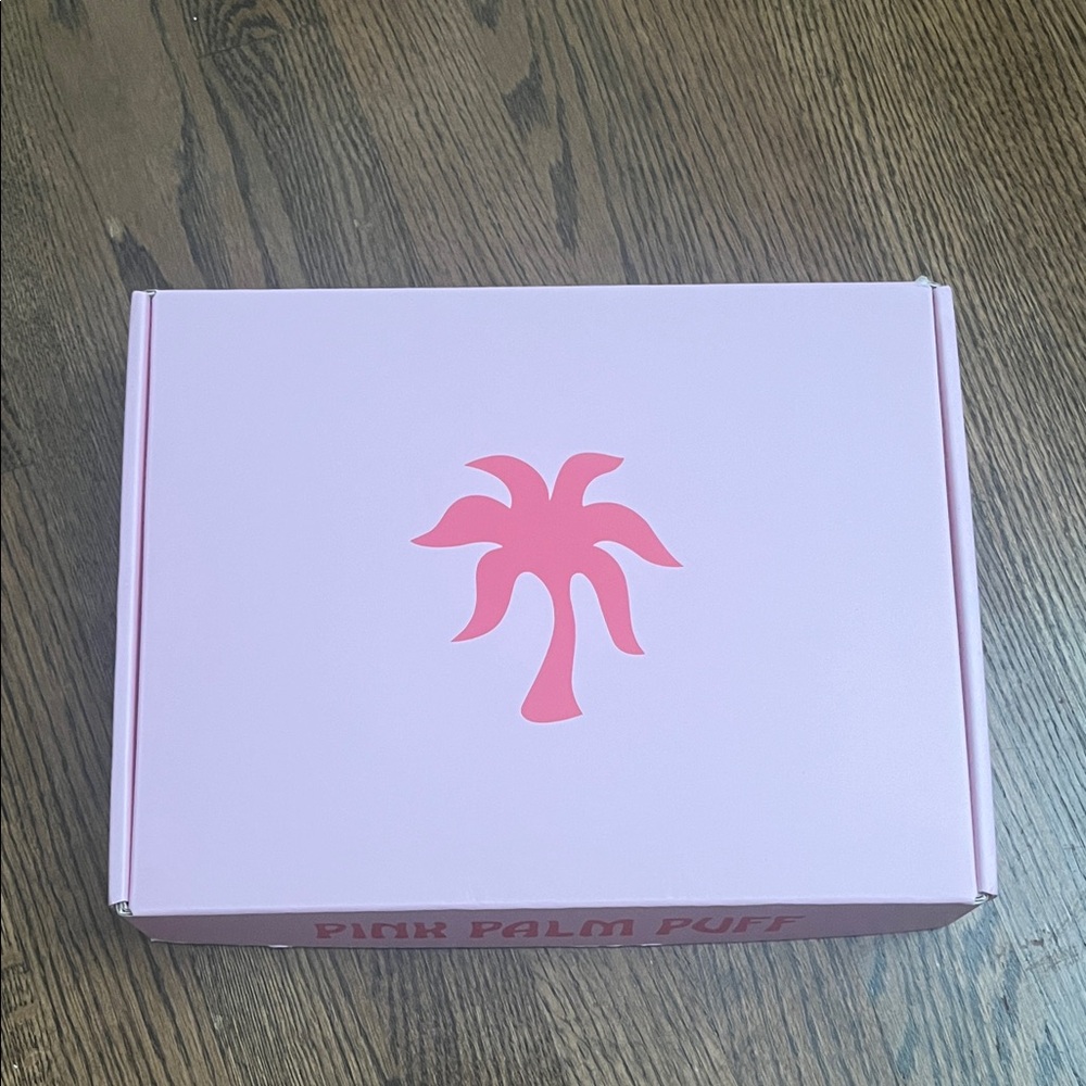 Pink Palm Puff Pajama Box Only